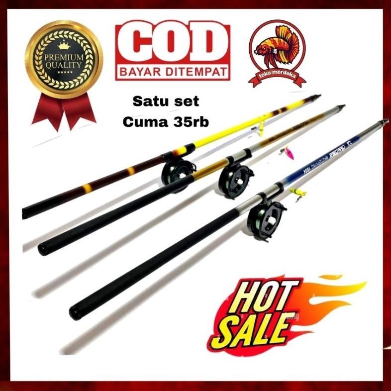 (Promo) Joran Tegek Set Kolong 180 Cm Tinggal Pakai