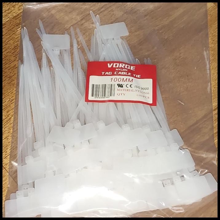 

DISKON MARKER TIE 10 CM X 2.5MM PENGIKAT KABEL CABLE TIES LABEL NAME 100 MM !!!!!!