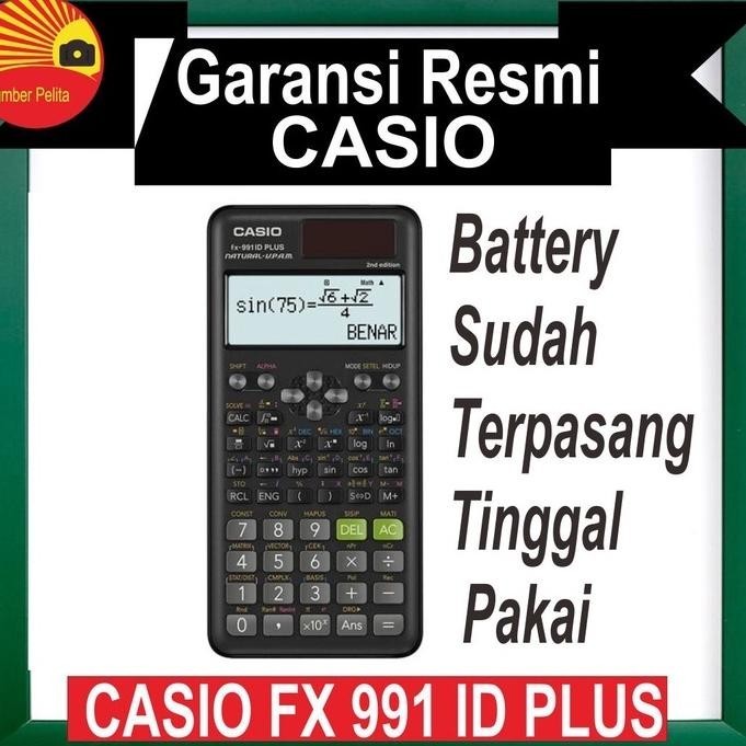 

Lagi Promooo !!! Casio Fx 991 Id Plus Kalkulator Scientific Calculator 2Nd Edition Black
