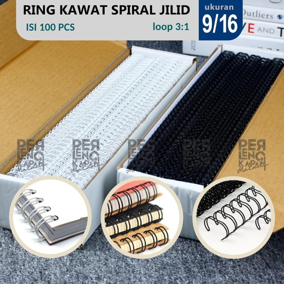

Banyak Diskon!!! Ring Kawat Spiral Jilid 9/16 F4 Atau A4 Spiral Wire 9/16 F4 Dan A4 3:1 38 Dan 35 Lobang