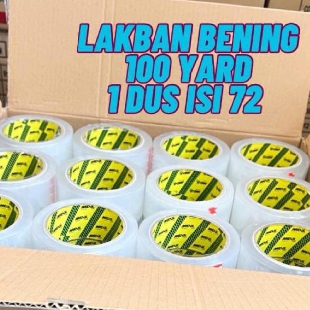 

Lagi Promooo !!! Lakban 100 Yard 1 Dus Isi 72 Pcs Bening Coklat