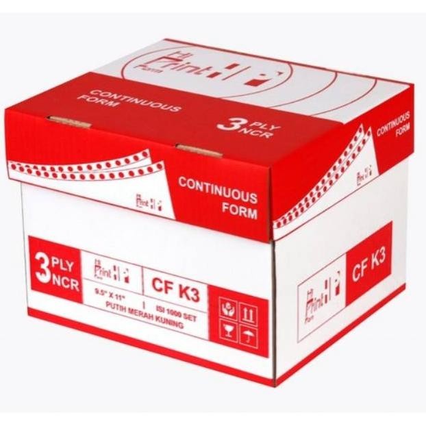 

Banyak Diskon!!! Continuous Form 9.5 X 11 3 Ply Ncr Hi Print ( Isi 1 Sheets)