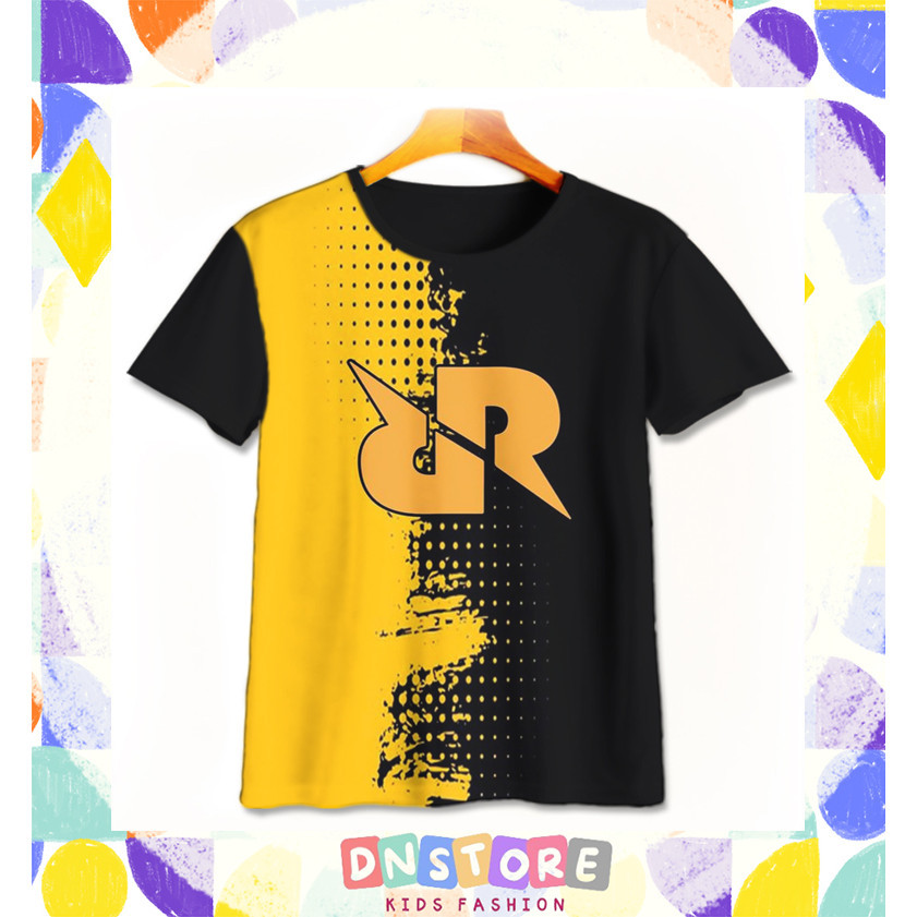 Kaos Anak RRQ Esports v1 Baju Film Animasi Kartun Anak RRQ Esports 3D Printing Untuk Umur 1-12 Tahun