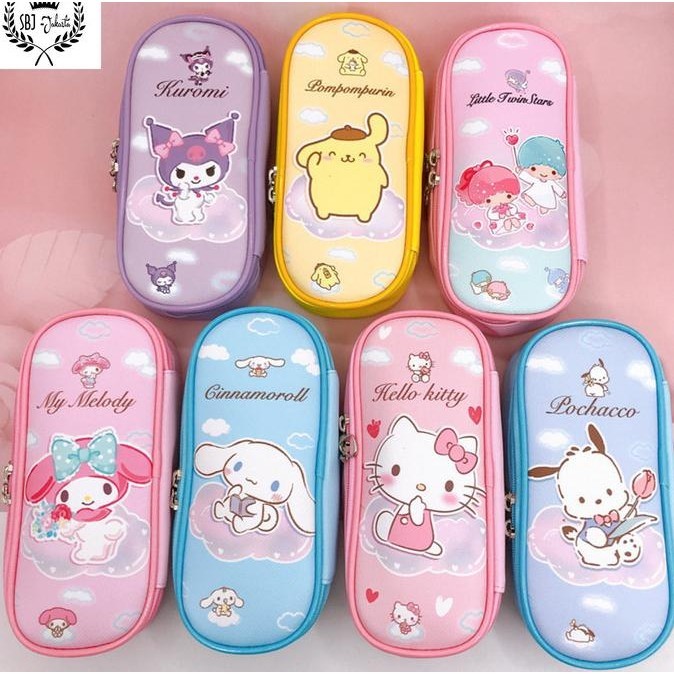 

Tempat Pensil Kotak Pensil karakter sanrio kuromi cinnamoroll melody