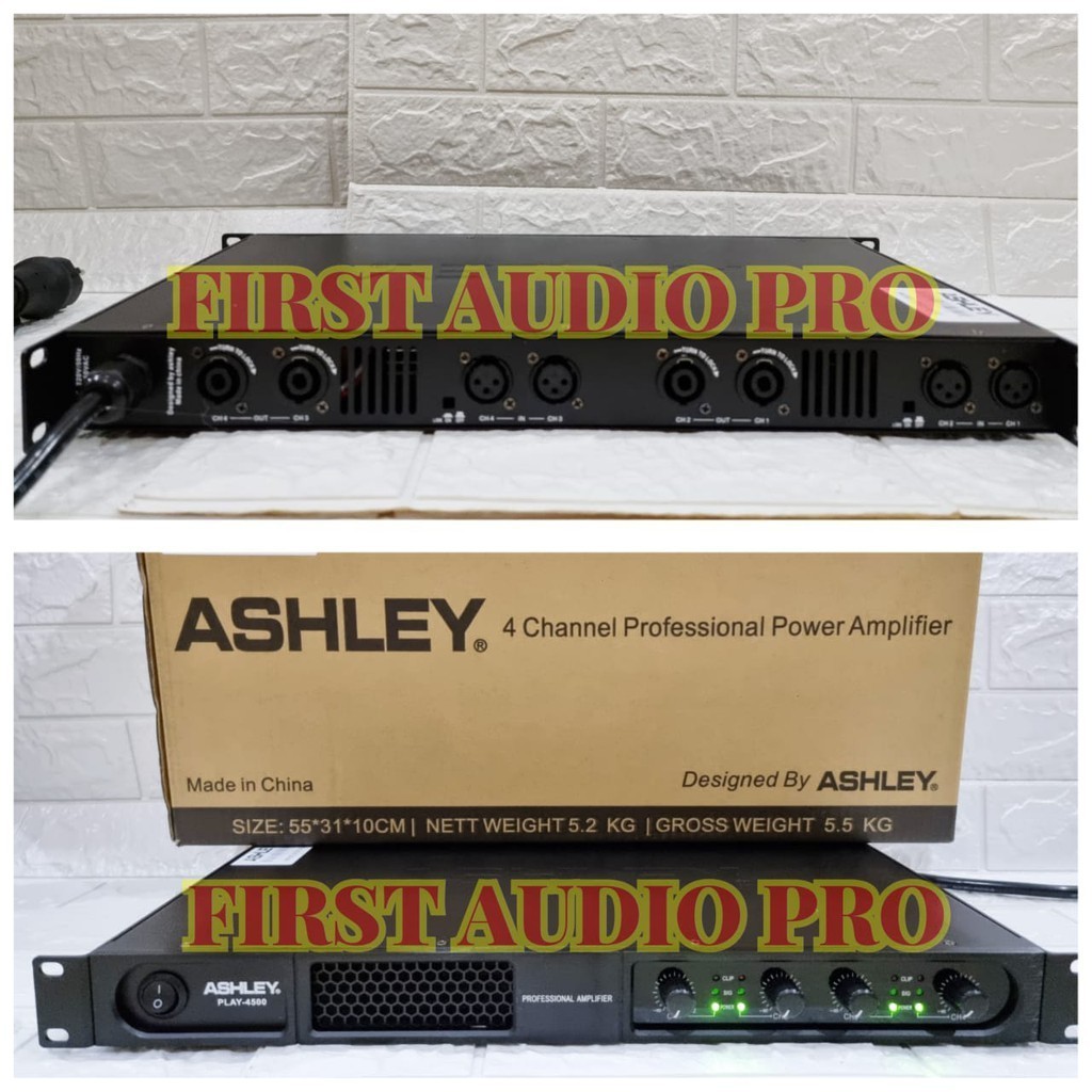 PROMO PUNCAK Power Ashley Play4500 / PLAY 4500 Original Amplifier 4 Channel Class D