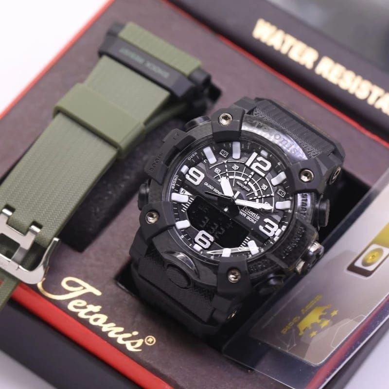 Jam tangan digital terbaru original double time tetonis bisa di bawa berenang