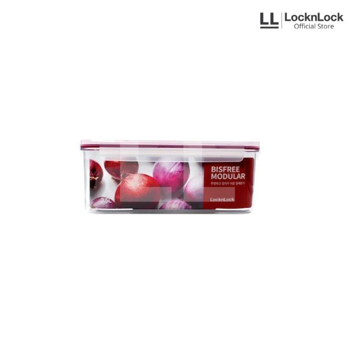 Locknlock LBF407RED Bisfree Modular Tempat Penyimpanan Makanan