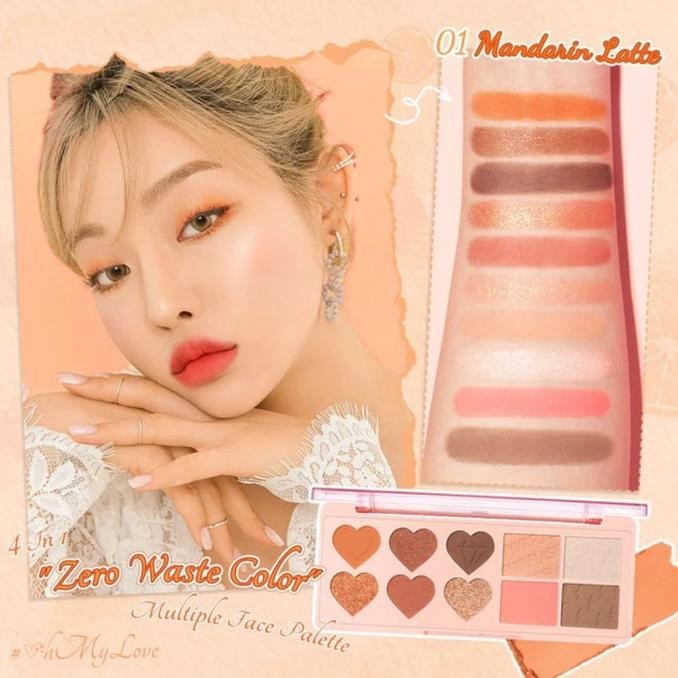 Brun PINKFLASH OhMyLove Multiple Face Palette Eyeshadow Highlighter PFM02