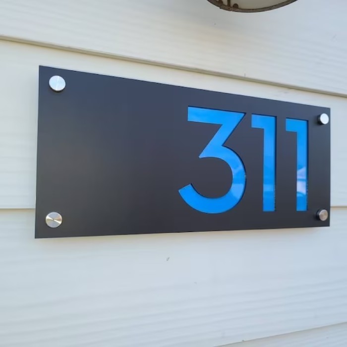 Nomor Rumah Acrylic / Nomer Rumah/ Nomor Rumah Unik/ Nomor Rumah Akril