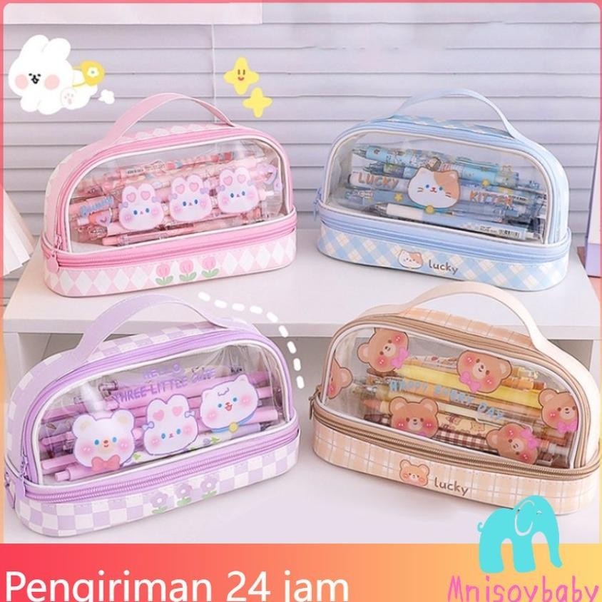 

[KIRIM STIKER] TAS ALAT TULIS TRANSPARAN BERKAPASITAS BESAR TEMPAT PENSIL MURID LUCU KOTAK PENSIL ANAK LAKI-LAKI PEREMPUAN SHOPEE