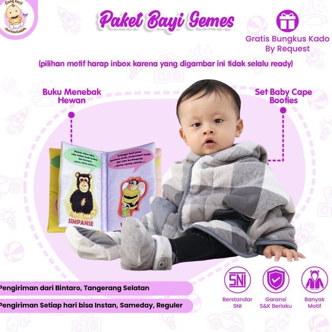 Hampers Set Kado Bayi Baru Lahir Paket Gendongan Mainan Kain Kualitas Premium