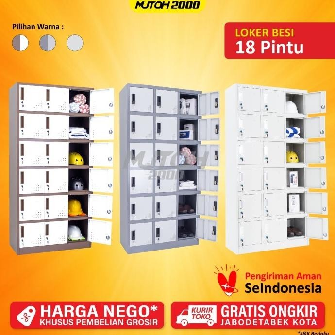 

Terbaru Lemari Loker Locker Besi 24 Pintu Full Plat Berkualitas