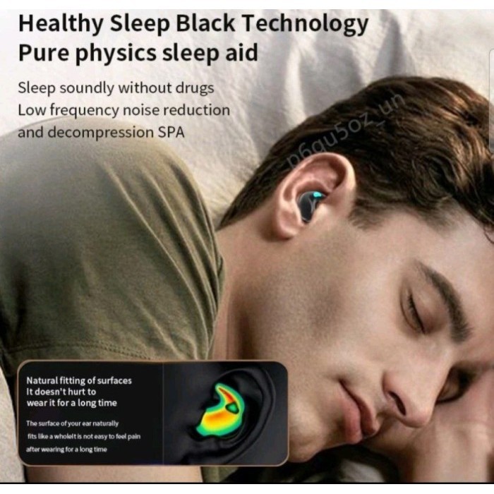 Jerman Invisible Sleep Wireless Earphone-Kualitas Suara Hifi Original