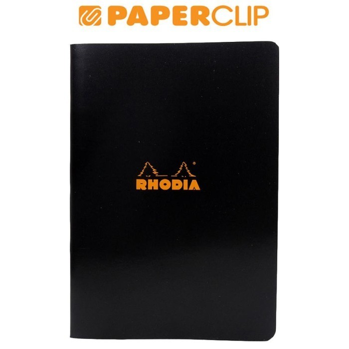 

NOTEBOOK RHODIA A5 STAPLEBOUND BLACK LINED 119189C JUAL