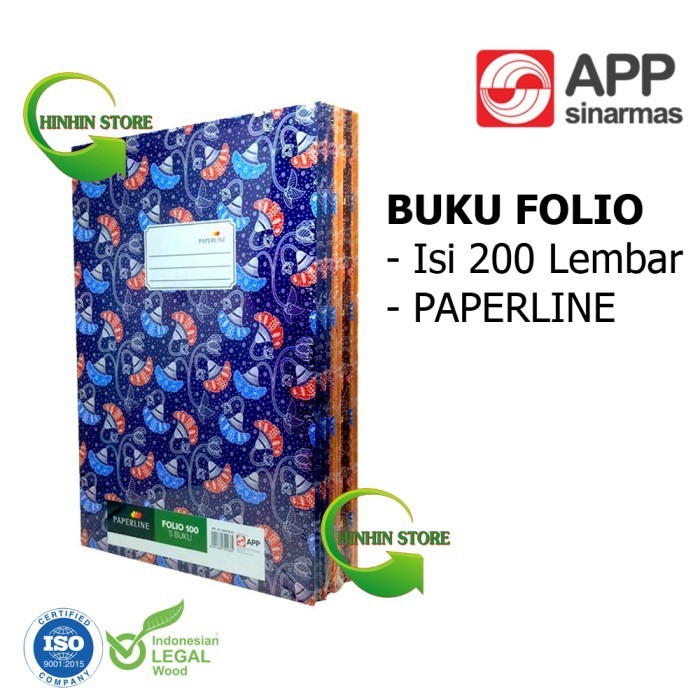 

PAPERLINE BUKU FOLIO HARDCOVER ISI 200 LEMBAR BUKU AKUNTANSI DSB HOT SALE