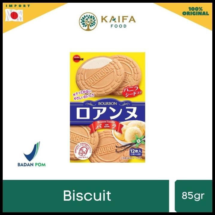

Bourbon Roanne Vanilla Biscuit - Biscuit Isi Krim Vanilla