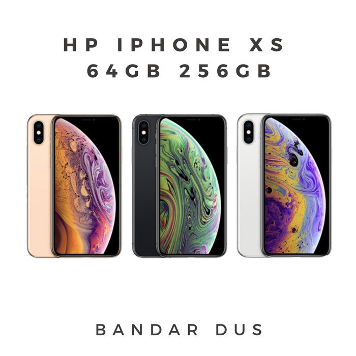 HP iPhone Xs 64GB 256GB Second Inter Fulset Mulus -BD