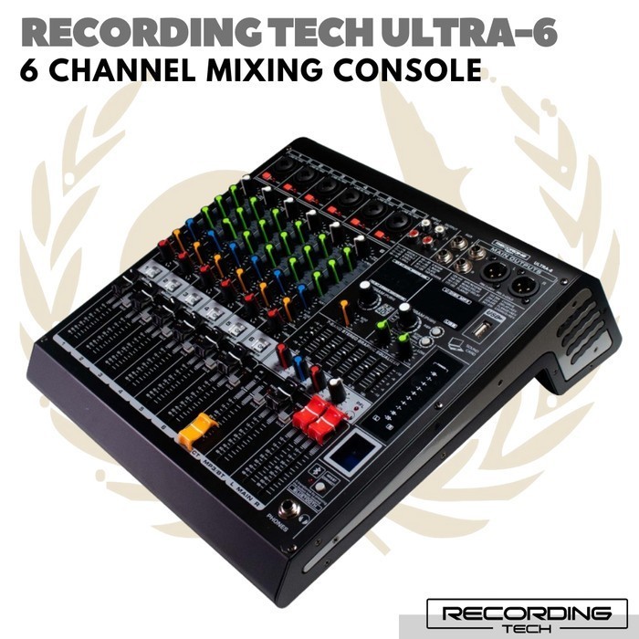 RECORDING TECH ULTRA 6 MIXING CONSOLE Audio MIxer 6 Channel Ultra6