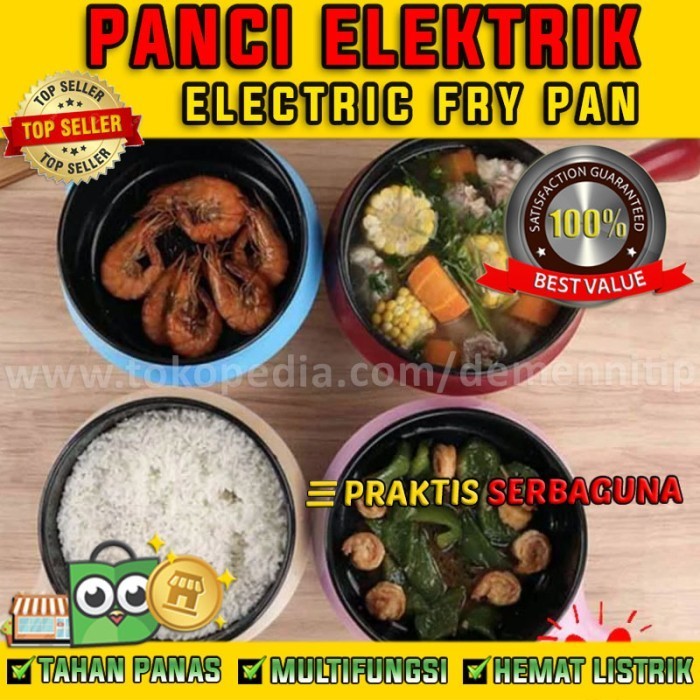 Dheao Panci Listrik Teflon Serbaguna Panci Elektrik Praktis