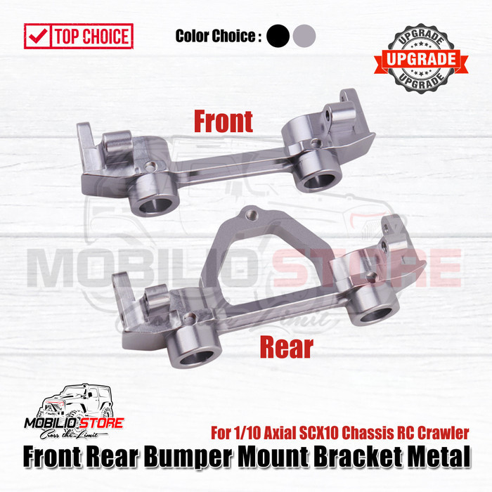 FRONT REAR BUMPER MOUNT BRACKET METAL FOR RC AXIAL SCX10 CHASSIS 1/10