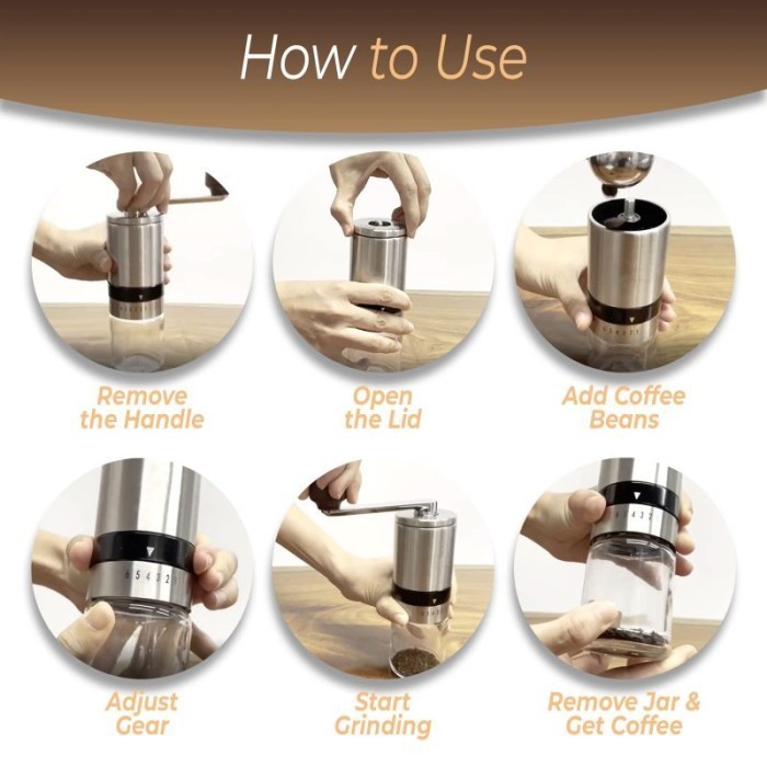 Grinder Kopi Manual Coffee Grinder Manual Hand Grinder Kopi