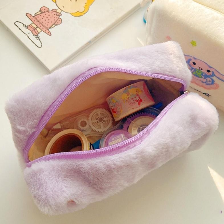 

SANRIO JEPANG KARTUN BORDIR TAS KOSMETIK INS GAYA ANJING KAYU MANIS LUCU KULOMI KAPASITAS BESAR KASUS PENA MEWAH TERBARU