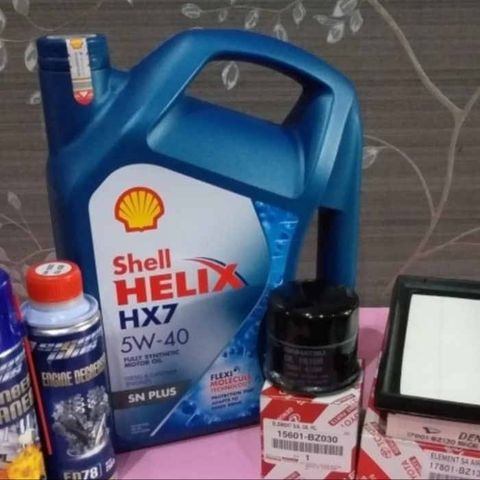 Paket Oli Mesin Shelix Helux Hx7 5W.40 Mobil Sigra
