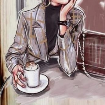 KOPI HIASAN CAFE POSTER LIKISAN KAYU VINTAGE