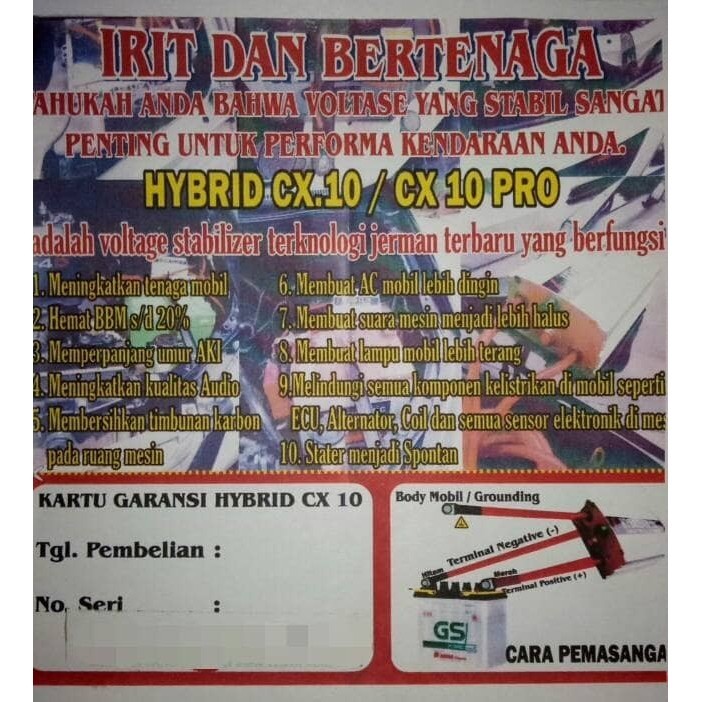 Hybrid Cx 10 Gold Baru