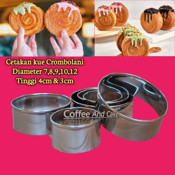 

VH802 Cetakan Kue Cromboloni isi 12pcs/Ring Roti Bulat Burger PROMO