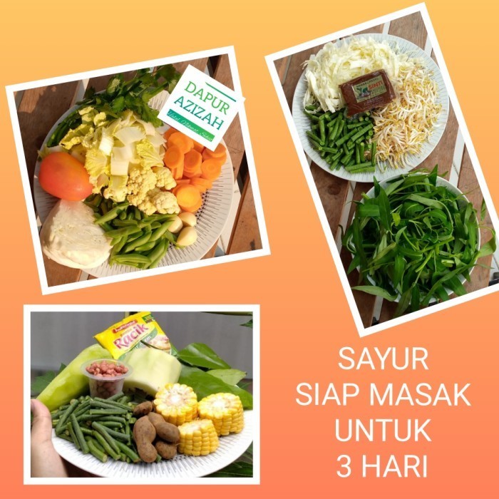 

EF462 PAKET 3 SAYUR SIAP MASAK/cap cay, pecel + bumbu, sayur asem PROMO