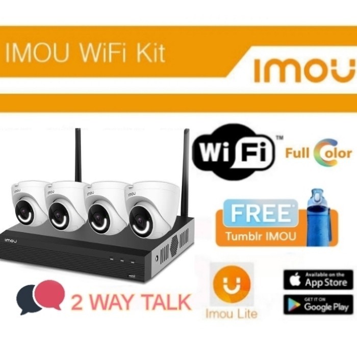 Paket Cctv Nvr Kit Cctv Outdoor Wifi Wireless Imou Ip Camera Onvif