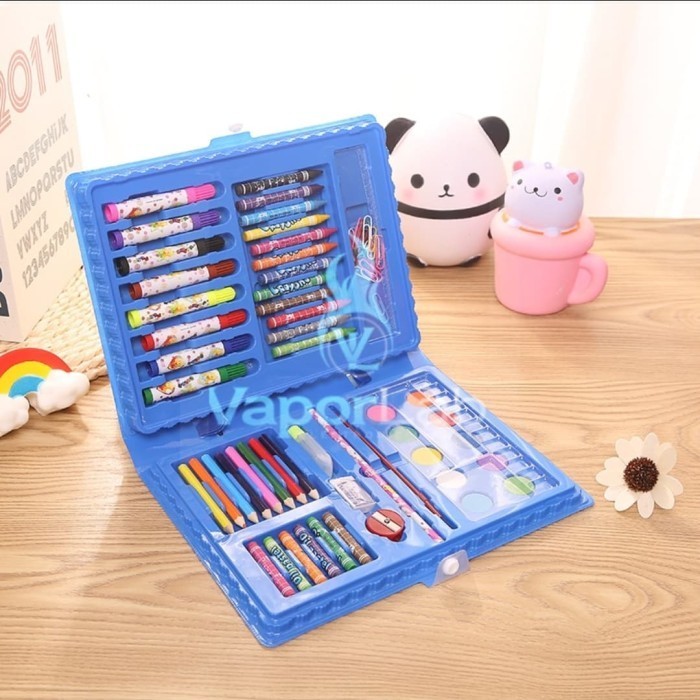 

Crayon Stationary Set 68 Pc Alat Tulis Menggambar Pensil Warna Art Set -Anza Wahda