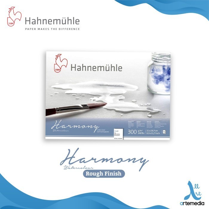 

Kertas Cat Air Hahnemuhle Harmony A4 Watercolor Paper Blocks -Anza Wahda