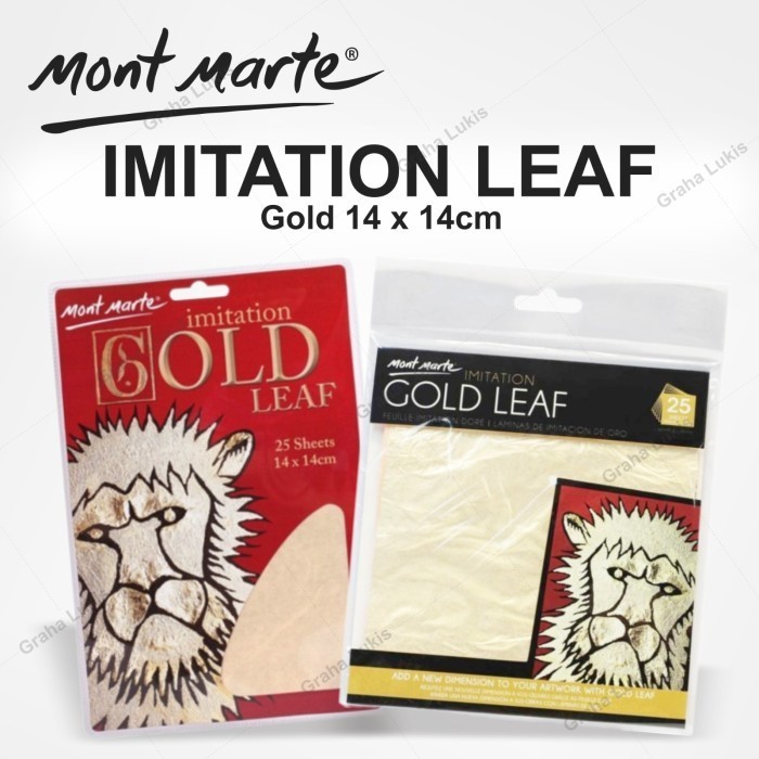 

Mont Marte Imitation Gold Leaf Kertas Foil Emas -Anza Wahda