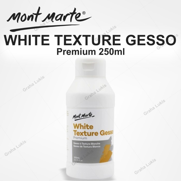 

Mont Marte White Texture Gesso 250Ml -Anza Wahda