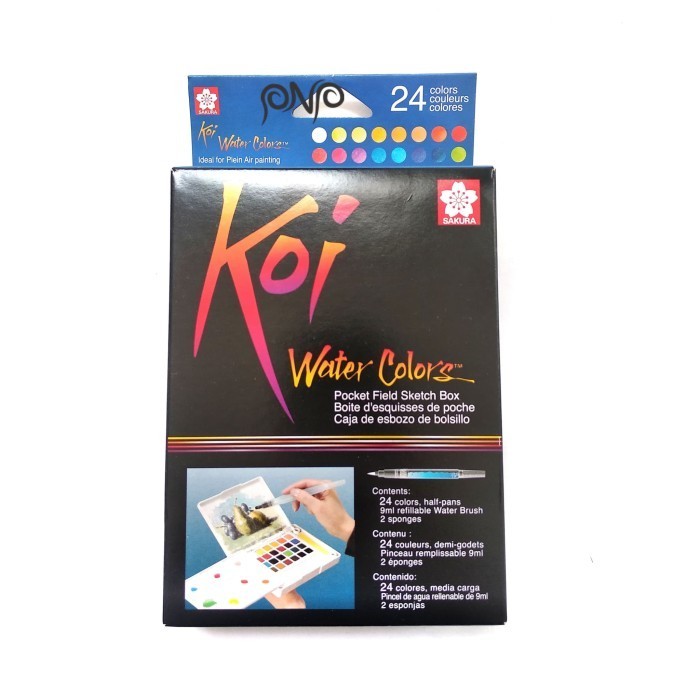 

Sakura Koi Water Colors 24 Color Sketch Pocket Box Set -Anza Wahda