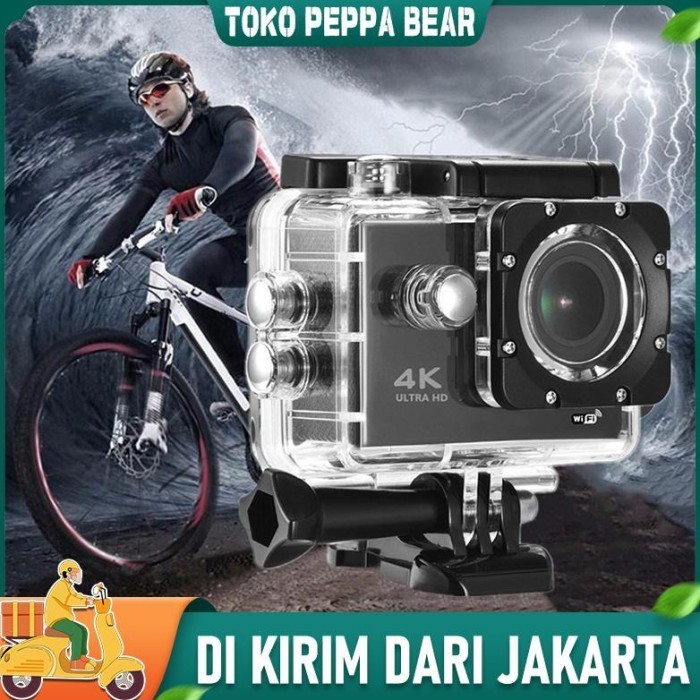 Kogan Sportcam 4K Ultra HD - Kamera Aksi Olahraga Tahan Air dengan WiFi dan Resolusi Tinggi