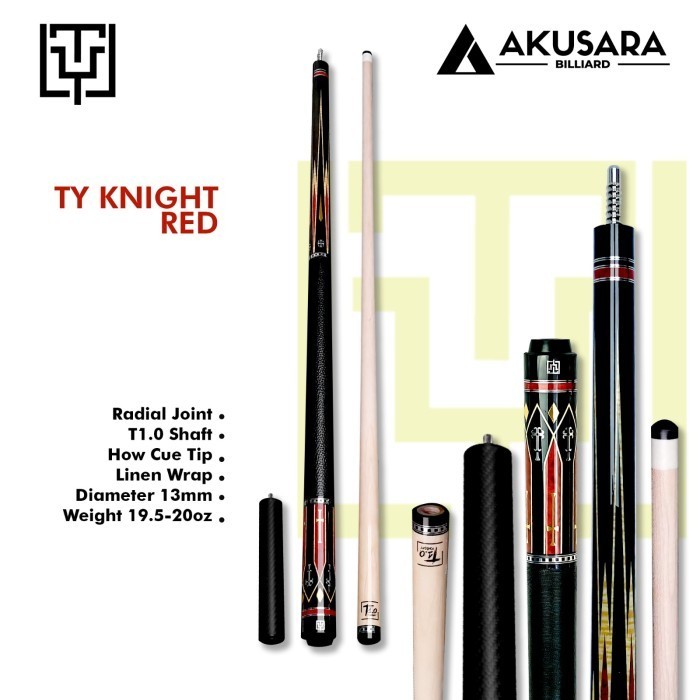 Stik Billiard TY Knight + TY Carbon Extension New Low Deflection Shaft