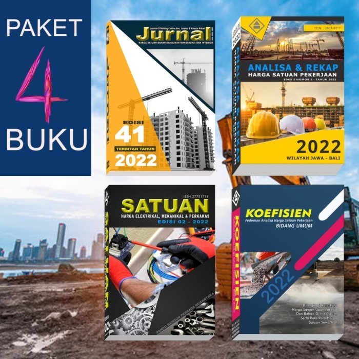 

Paket 4 Buku Analisa + Jurnal + Satuan + Koefesien Pedoman Ahsp 2022