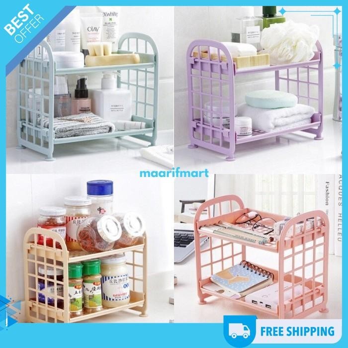 

RAK MINI MEJA 2 SUSUN TINGKAT KECIL KERJA KANTOR STASIONERY KOSMETIK KUALITAS PRODUK TERBAIK