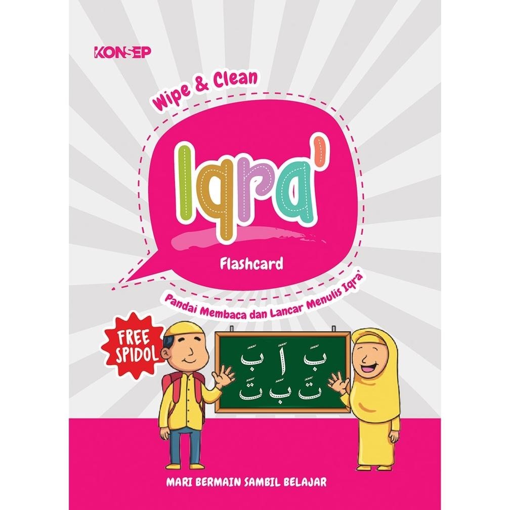

Original (Free Spidol) Flash Card - Iqra' Edukasi Anak Wipe & Clean Ditulis Dihapus Kartu Pintar Belajar Harga Hemat