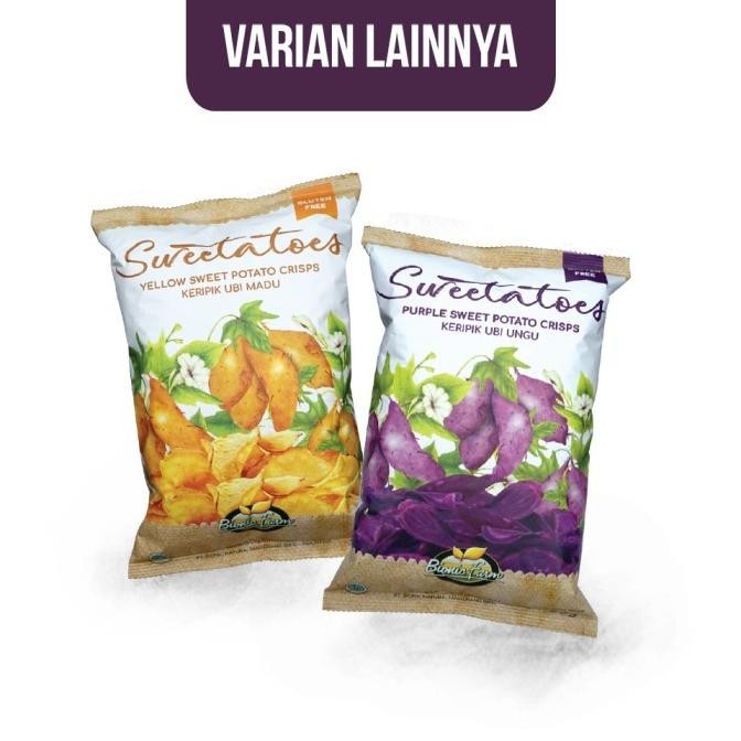 

READY STOCK BIONIC FARM SWEETATOES KERIPIK UBI UNGU 50G - 6 PCS !!!!!
