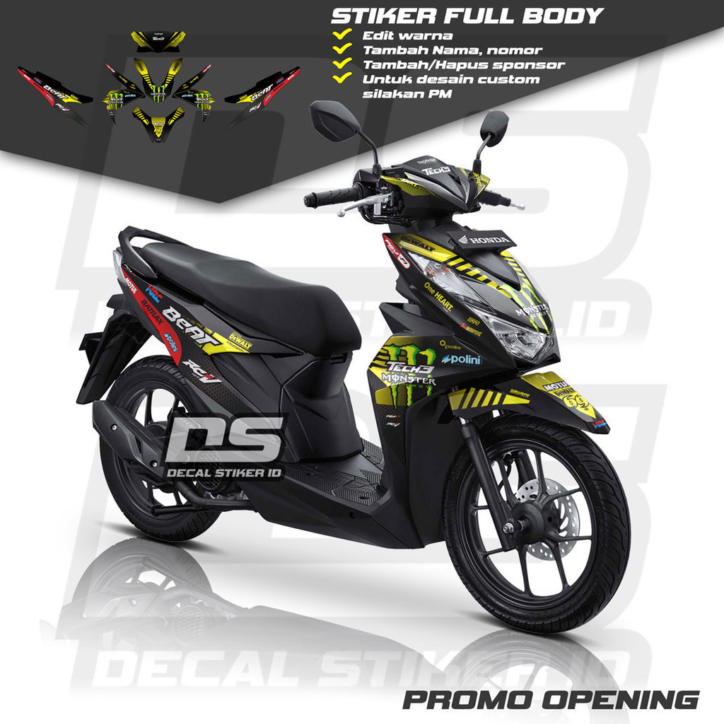 Decal Beat Deluxe Full Body Keren Stiker Beat New Full Body Keren Striping Beat New Terbaru Decal Be