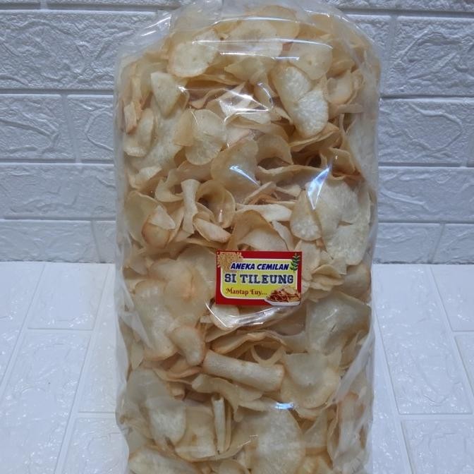 

READY STOCK KRIPIK SINGKONG SI TILEUNG PEDAS ASIN 1 BALL ISI 1,5KG !!!!!