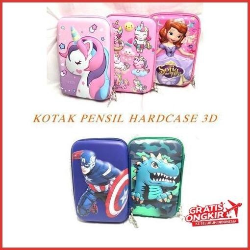 

Baru Fs Kotak Tempat Pensil Hardcase Anak-Anak Timbul 3D Bahan Polyester Jaminan Mutu