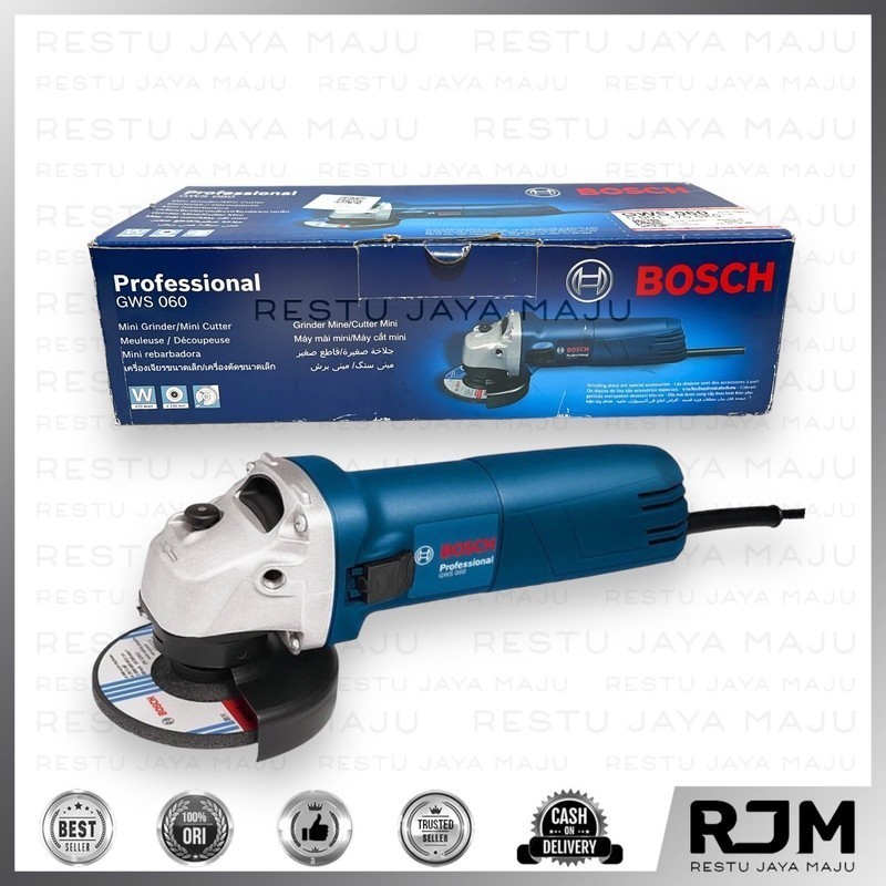 BOSCH Mesin Disc Gerinda GWS 060 Mini Grinder Disgerinda alat