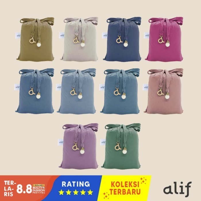 Mukena Travel Ni Alf Parasut New Colorway Alif Ern Wear