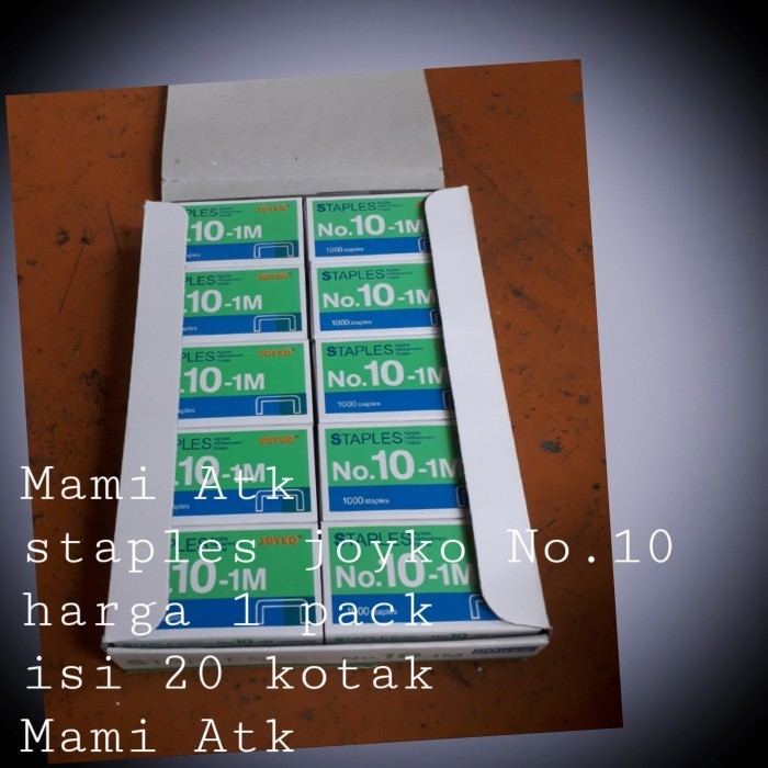 

Baru Staples Joyko No 10 Isi 20 Kotak. Free Ongkir