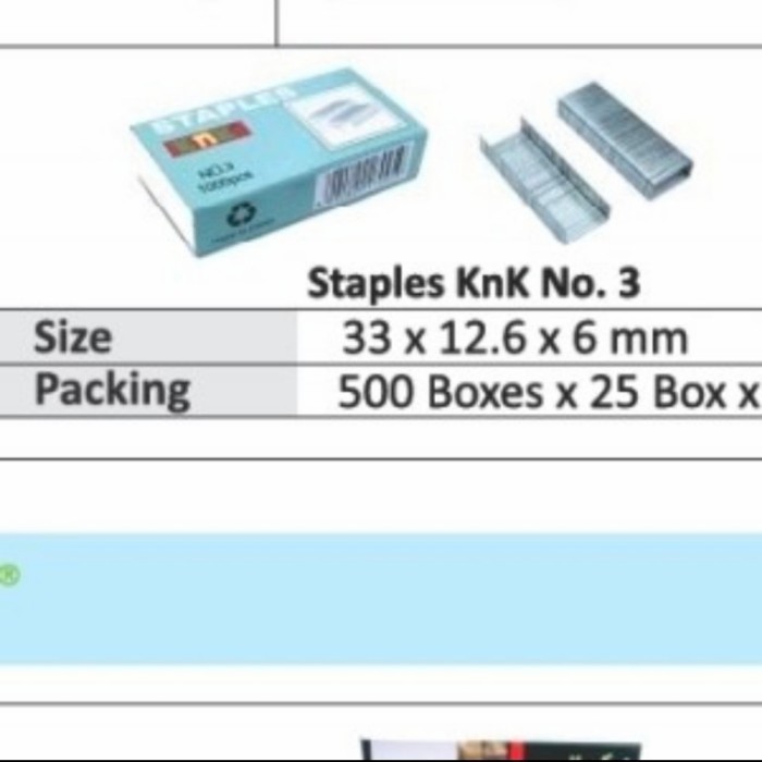 

New Isi Staples Joyko No.3 /Box Best Seller